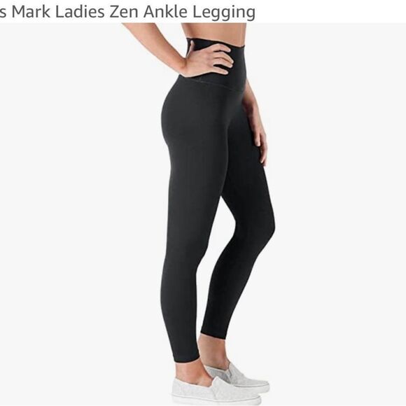 Members Mark TWO leggings. Two for the price of one ! Black and animal print - Picture 3 of 11